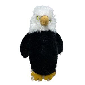 Aurora Bald Eagle Polyester Pellets Stuffed Plush Bird Animal 10”